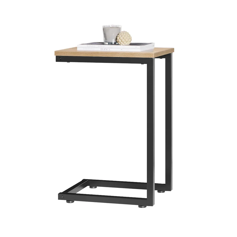 SoBuy FBT44-N Mesa Auxiliar para Sofá Madera