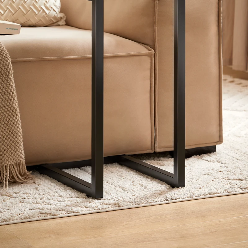 SoBuy FBT44-N Mesa Auxiliar para Sofá Madera