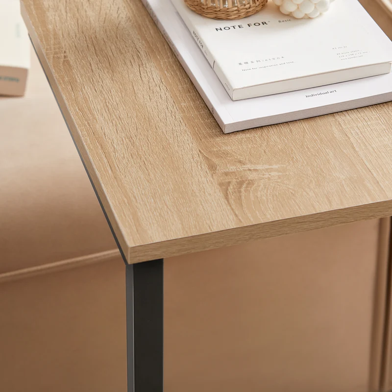 SoBuy FBT44-N Mesa Auxiliar para Sofá Madera