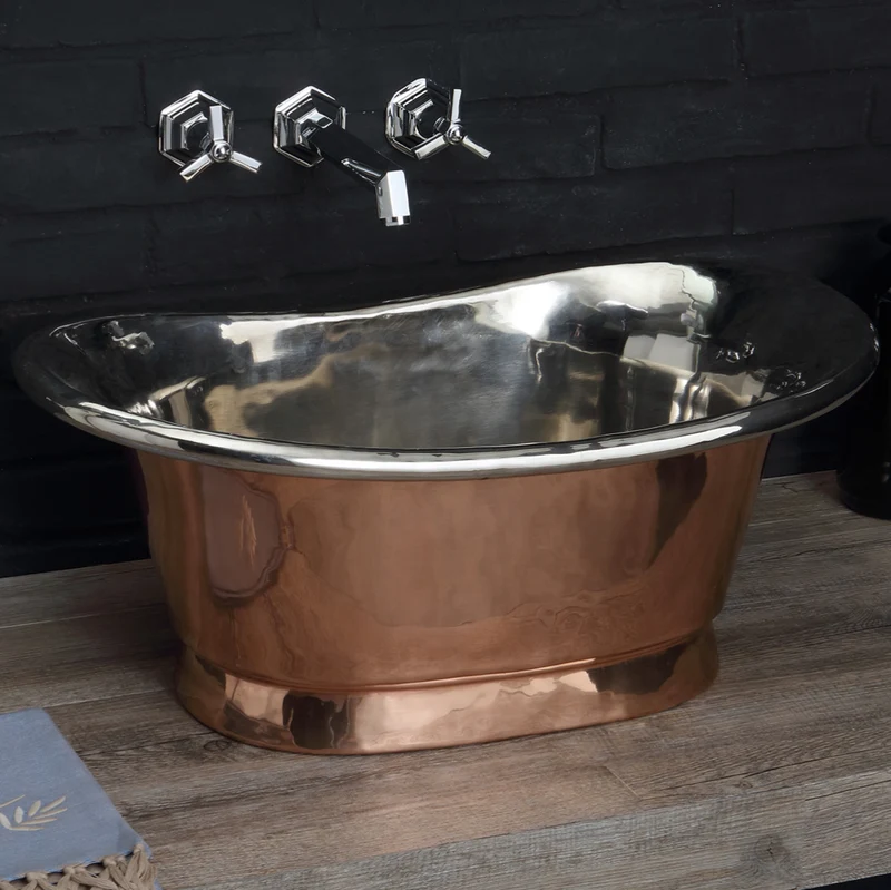 Lavabo Cobre Napoleon 66cm - Balneo Toscia Estilo Vintage