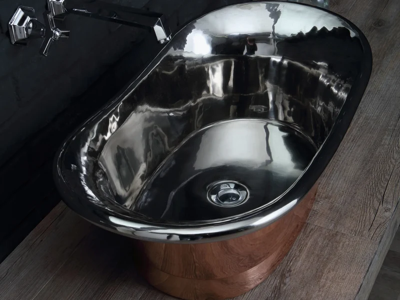 Lavabo Cobre Napoleon 66cm - Balneo Toscia Estilo Vintage