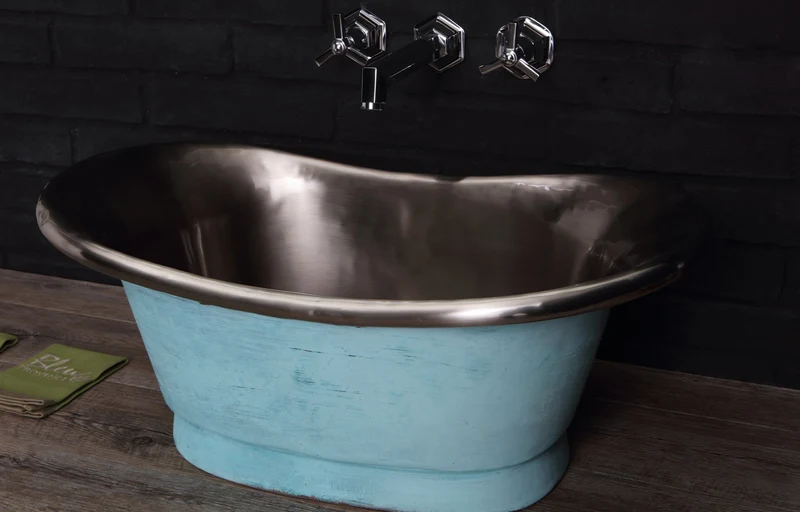 Lavabo Cobre Napoleon 66cm - Balneo Toscia Estilo Vintage