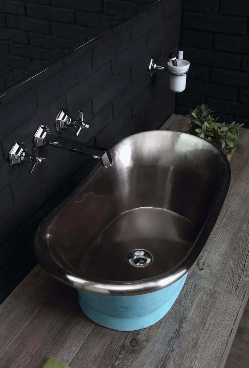 Lavabo Cobre Napoleon 66cm - Balneo Toscia Estilo Vintage