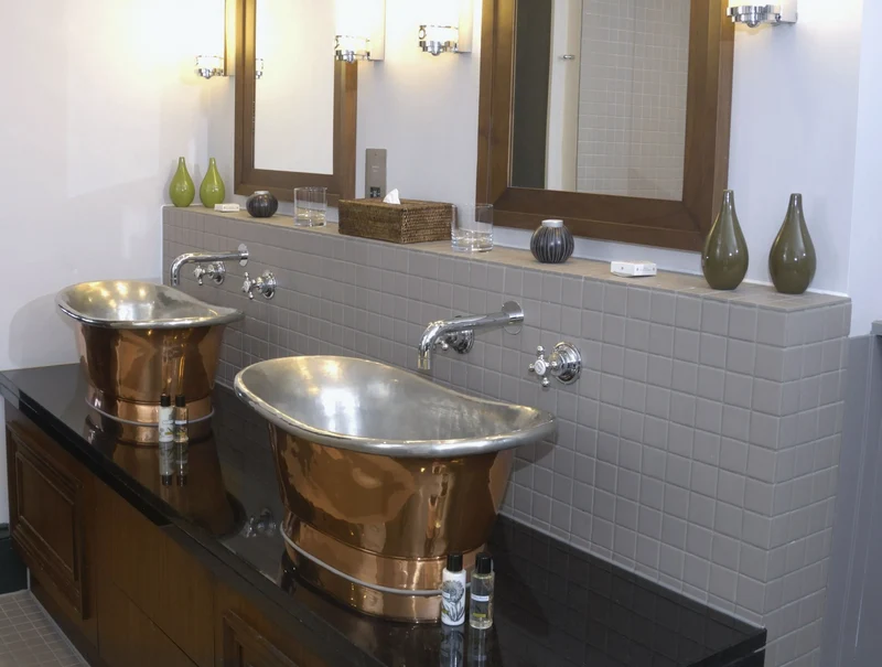 Lavabo Cobre Napoleon 66cm - Balneo Toscia Estilo Vintage