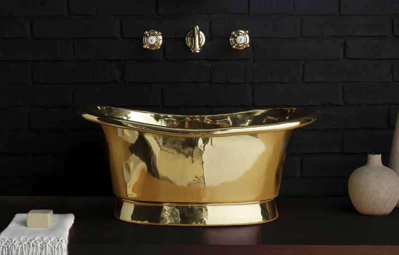 Lavabo Cobre Napoleon 66cm - Balneo Toscia Estilo Vintage