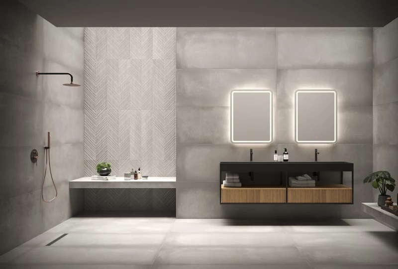 Espejo Baño Cuadrado Cantos Redondeados LED Grecia - Ledimex | Luz Frontal 6.500K