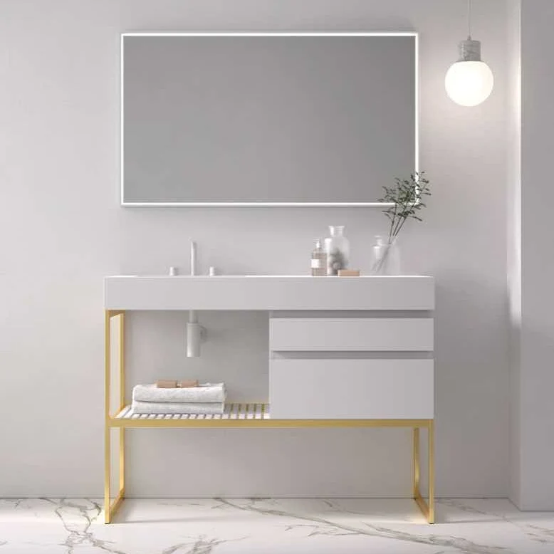 Espejo Baño Caja Rectangular Marco Madera Maderó Atelier | 60-120cm Ancho