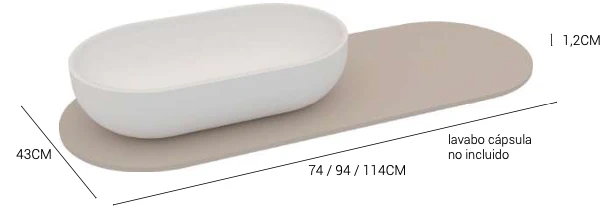 Mat - Mantel Decorativo y Protector para Mueble Portalavabo | Maderó Atelier