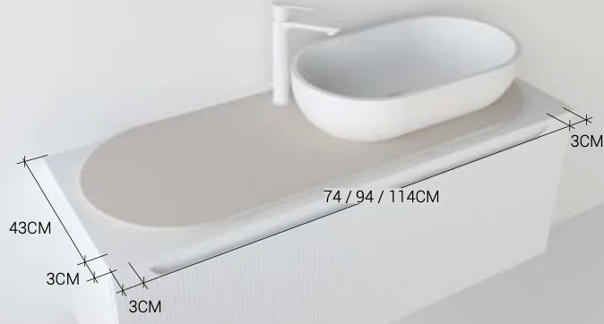 Mat - Mantel Decorativo y Protector para Mueble Portalavabo | Maderó Atelier
