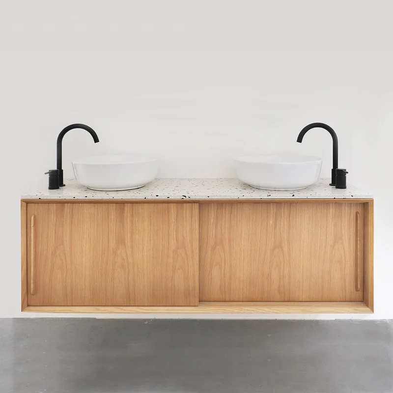 Mobiliario de baño Roble - Lavabo Alexis II - Roble (150 cm) - Nestor