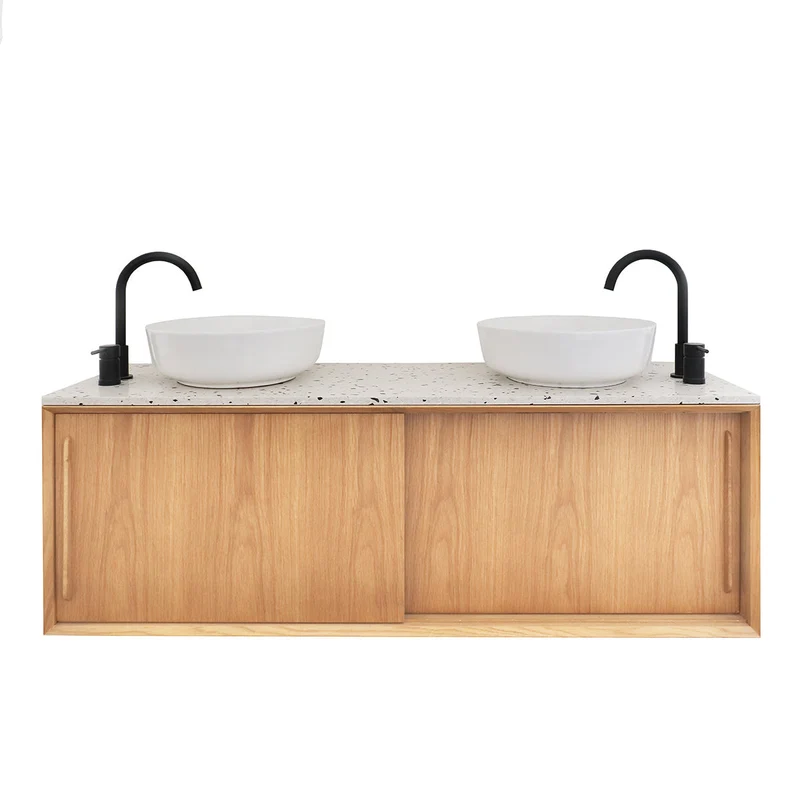 Mobiliario de baño Roble - Lavabo Alexis II - Roble (150 cm) - Nestor