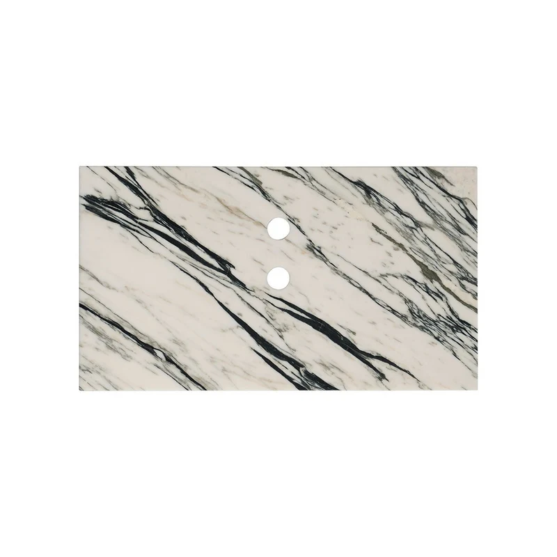 Plato superior Marcel Marble - Mármol azul/blanco - 80 cm