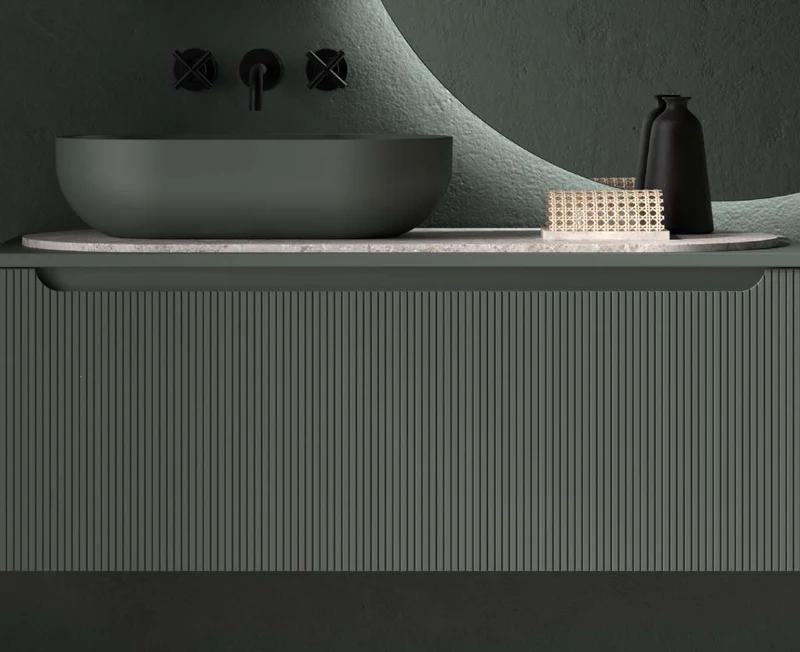 Mueble Portalavabo Suspendido Kimono 1 Cajón - Fabricación Española | Maderó Atelier
