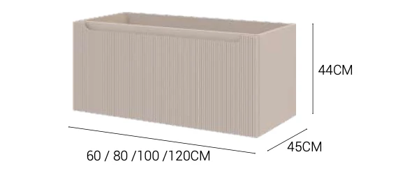 Mueble Portalavabo Suspendido Kimono 1 Cajón - Fabricación Española | Maderó Atelier