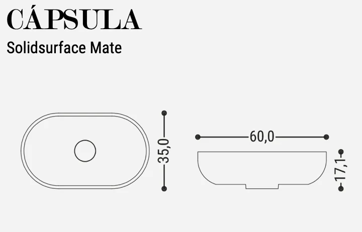 Lavabo Sobreencimera Cápsula - Fabricación Española | Maderó Atelier
