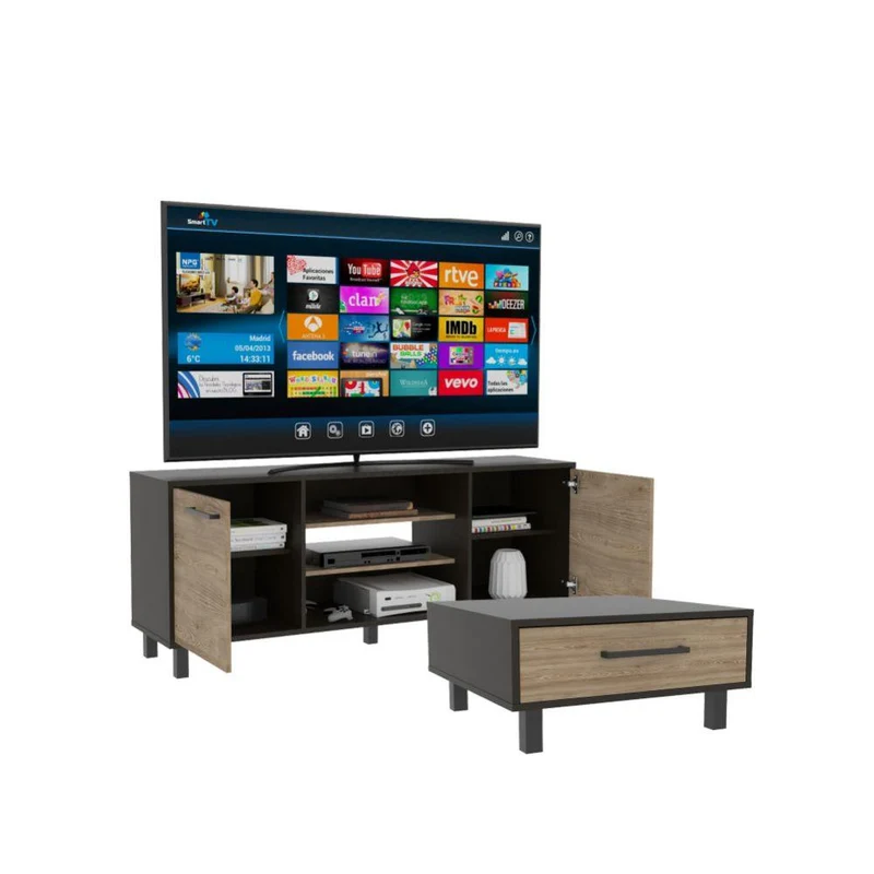 Combo para Sala Bellota, Incluye Mesa de Centro y Mesa TV