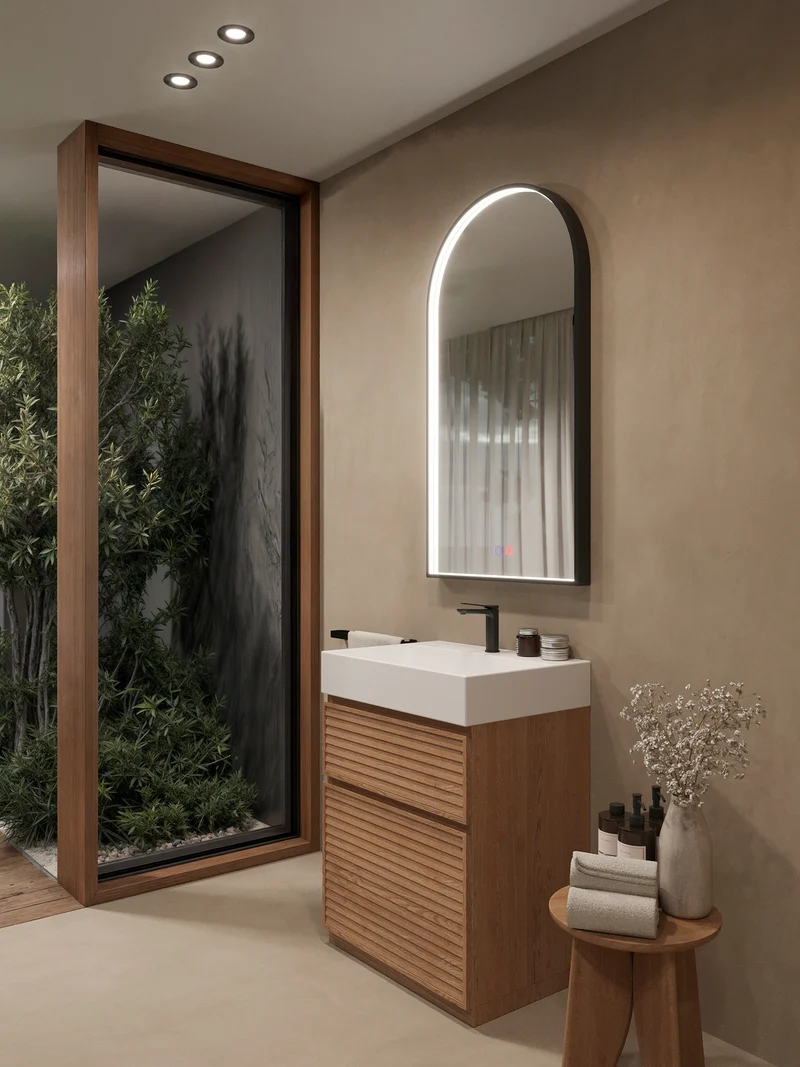 Espejo Baño Capilla LED Luz Perimetral Roma - Ledimex | 3-LED y Antivaho