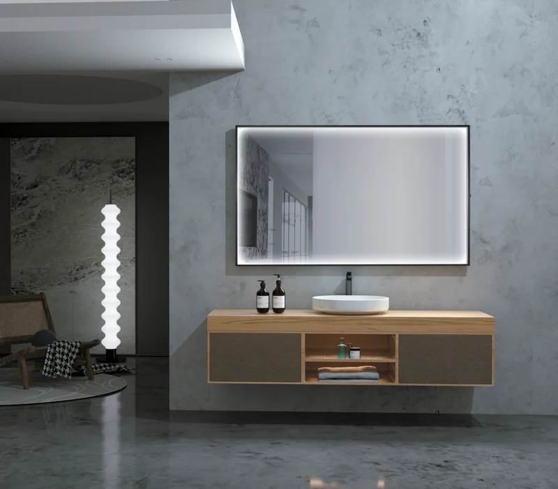 Espejo Baño Cuadrado LED Luz Perimetral Ability - Ledimex | 3-LED y Antivaho