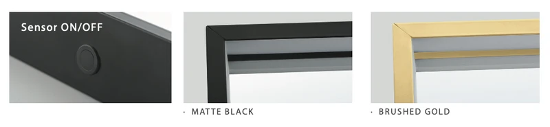 Espejo Baño Cuadrado LED Luz Perimetral Ability - Ledimex | 3-LED y Antivaho