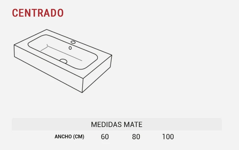 Encimera Tribeca Faldón con Lavabo Integrado - Stoneacril® - Maderó Atelier