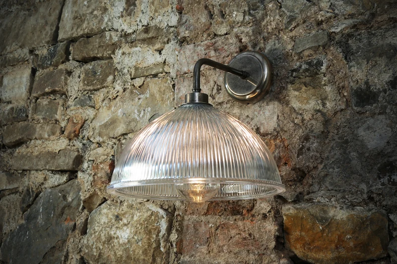 Aplique Baño Maris IP65 | Cristal Prismático Vintage | Mullan Lighting