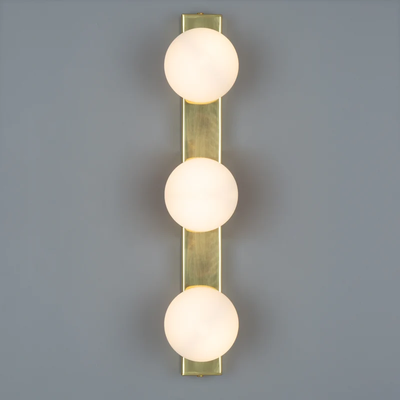 Aplique de Baño Noelani IP44 | Latón y Vidrio | Mullan Lighting