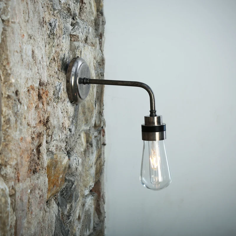 Aplique Baño Bo IP65 | Vidrio en Gota Vintage | Mullan Lighting