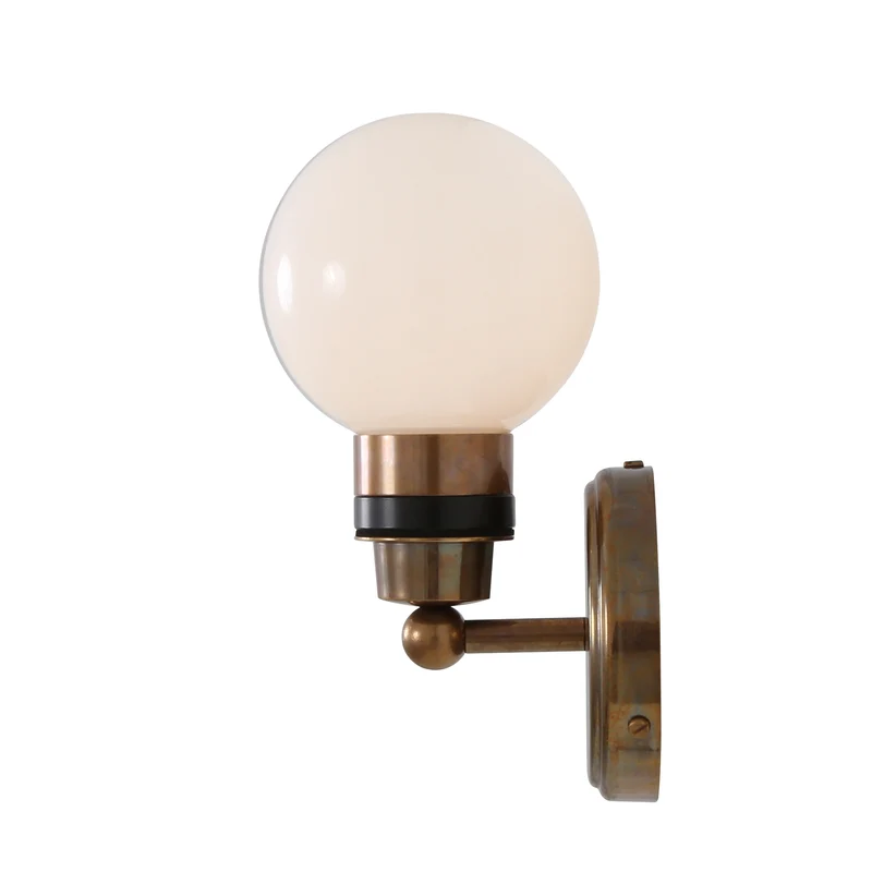 Aplique Baño Shannon IP65 | Globo de Vidrio Vintage | Mullan Lighting