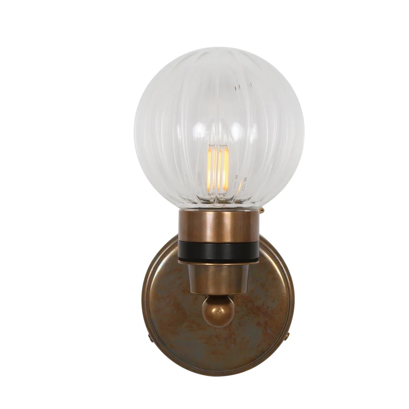 Aplique Baño Shannon IP65 | Globo de Vidrio Vintage | Mullan Lighting