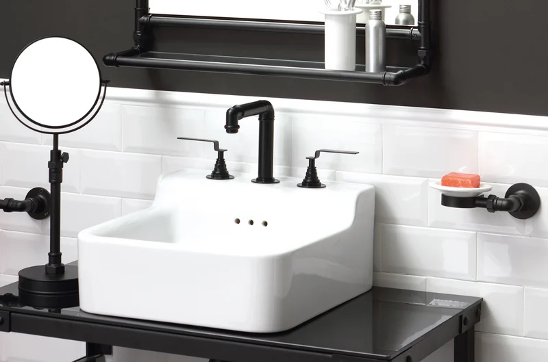 Grifería lavabo Industrialis de Balneo Toscia estilo Industrial