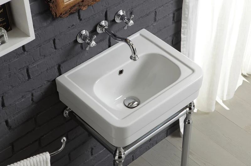 Grifería Lavabo Empotrada RL1011 Vintage 3 Orificios | Latón Balneo Toscia