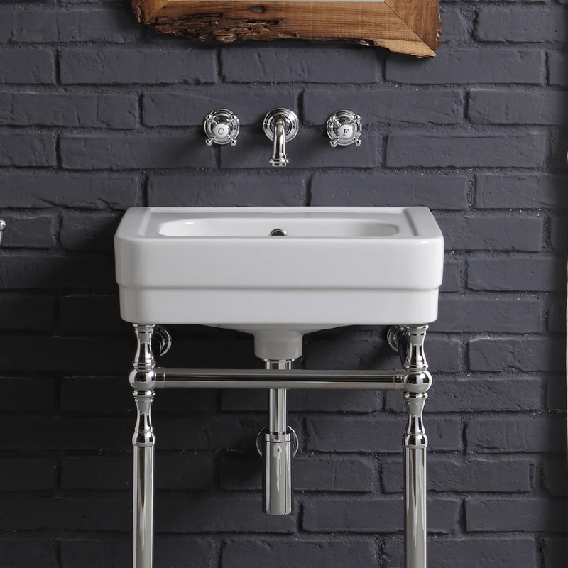Grifería Lavabo Empotrada RL1011 Vintage 3 Orificios | Latón Balneo Toscia