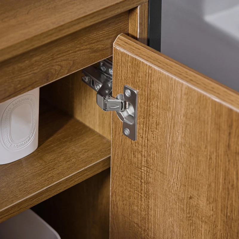 SoBuy BZR63-II-PF Armario para debajo del Lavabo 1 Estante y 2 Puertas