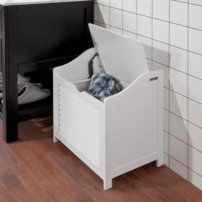 SoBuy FSR40-W Cesto para ropa sucia Blanco