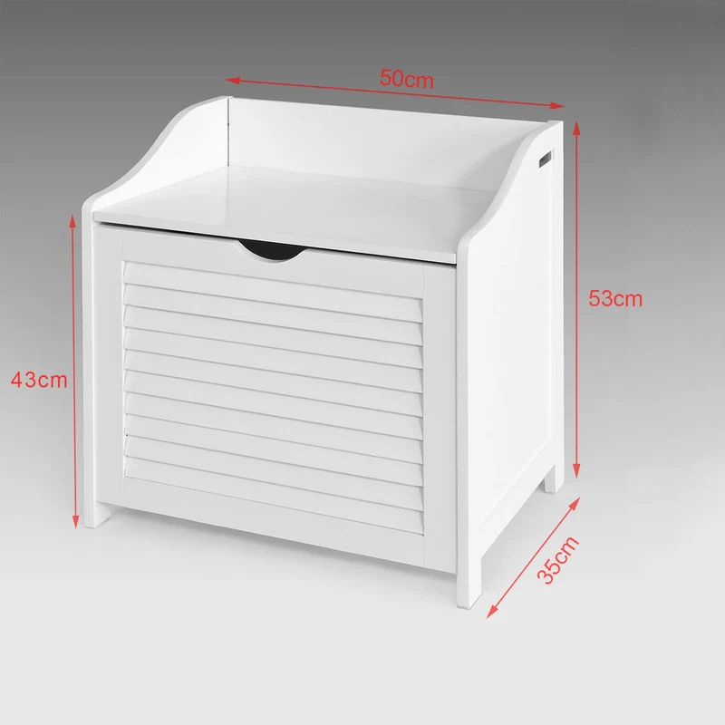SoBuy FSR40-W Cesto para ropa sucia Blanco