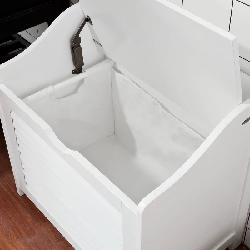 SoBuy FSR40-W Cesto para ropa sucia Blanco