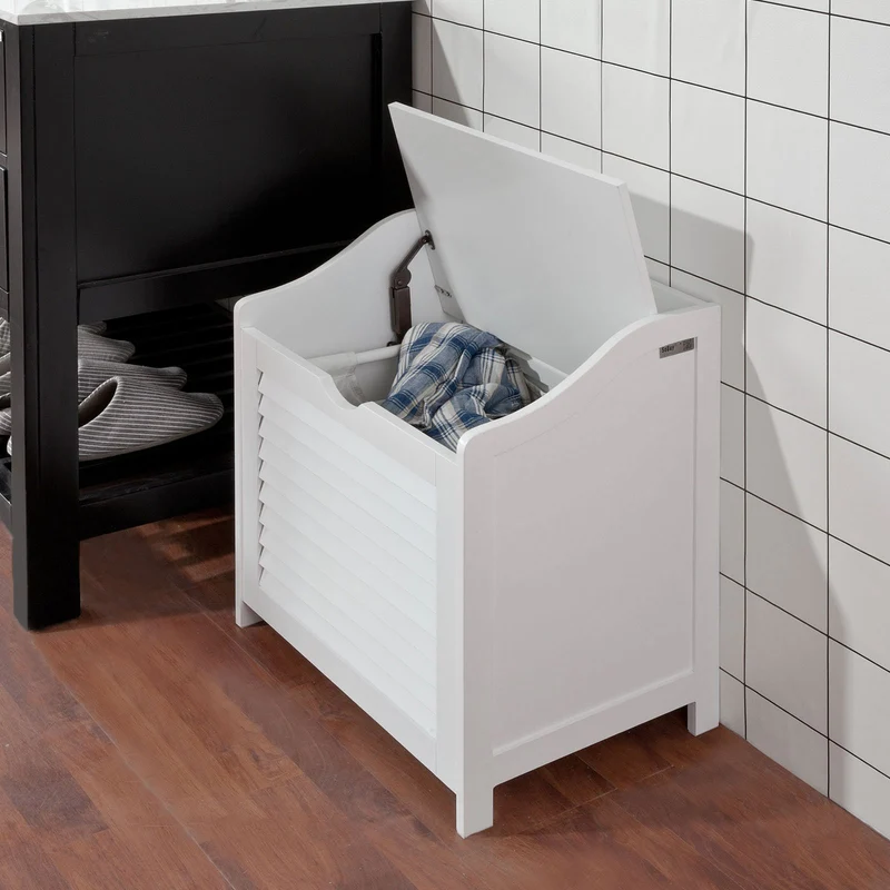 SoBuy FSR40-W Cesto para ropa sucia Blanco