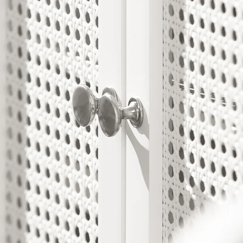 SoBuy BZR35-W Armario para debajo del Lavabo con 2 niveles y 2 puertas