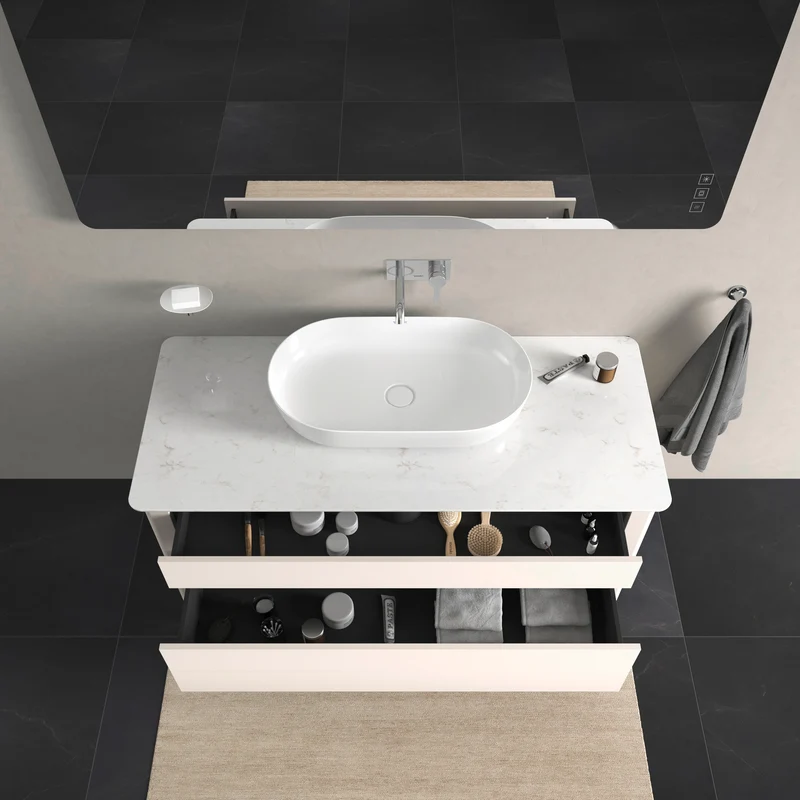 Lavabo de apoyo Luv 700 mm