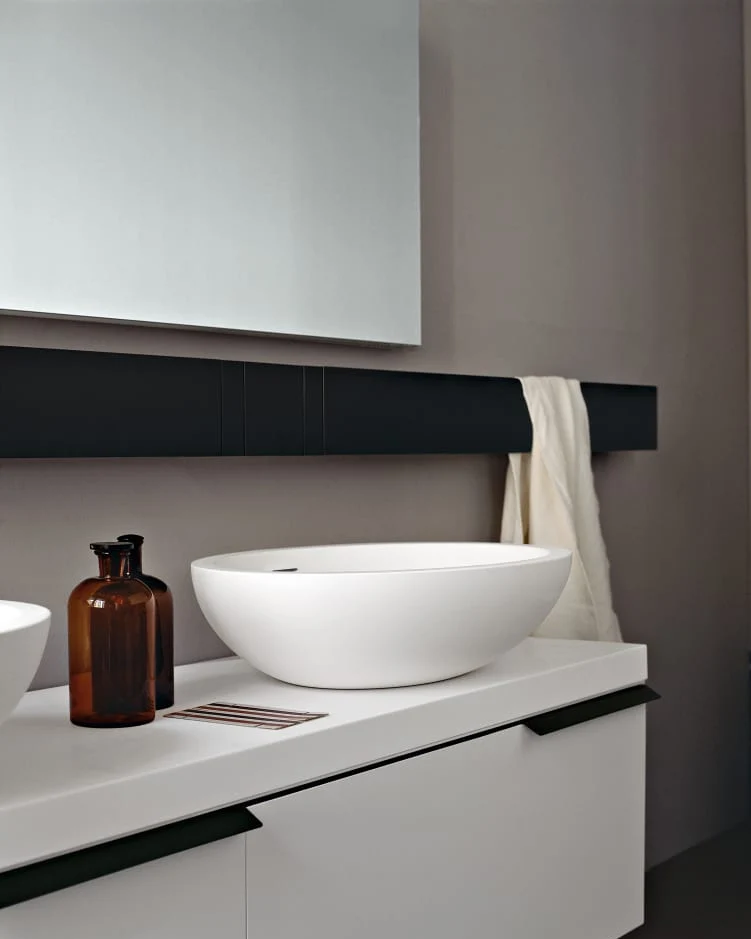 Lavabo de apoyo Spoon XL Mármol