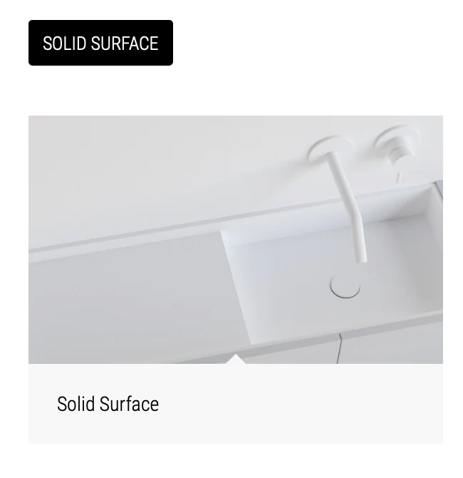 Encimera con Doble Lavabo Integrado Obi - Maderó Atelier Estilo Moderno