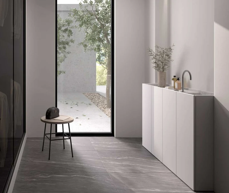 Mueble Portalavabo a Suelo 3 Puertas Obi Salvadesagüe Lateral - Maderó Atelier Estilo Moderno