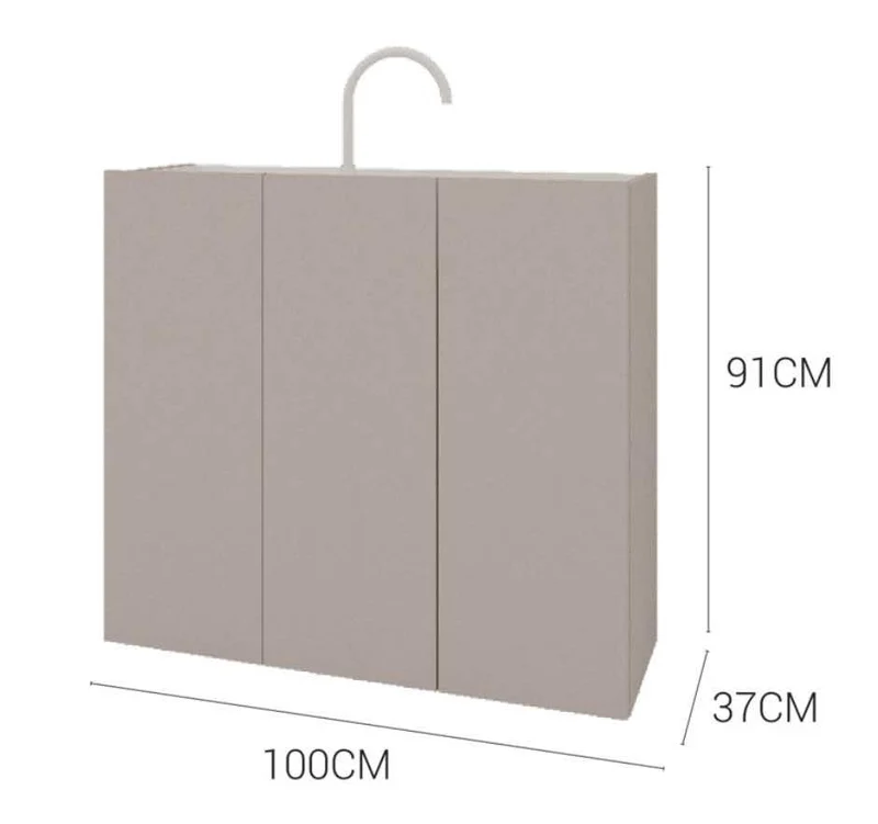 Mueble Portalavabo a Suelo 3 Puertas Obi Salvadesagüe Lateral - Maderó Atelier Estilo Moderno
