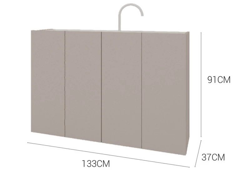 Mueble Portalavabo a Suelo 4 Puertas Obi Salvadesagüe Lateral- Maderó Atelier Estilo Moderno
