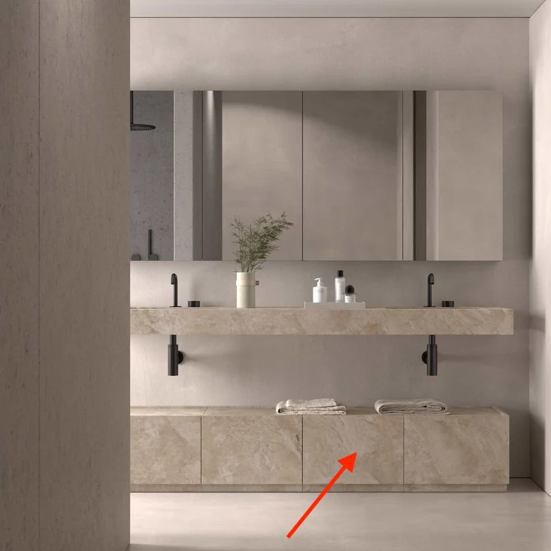 Mueble Halter Módulo Exento - Zócalo Suelo 1 Cajón - Maderó Atelier