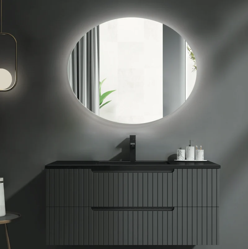 Espejo Baño Oval LED Retroiluminado - Ledimex | Luz Fría 6.500K Sin Marco
