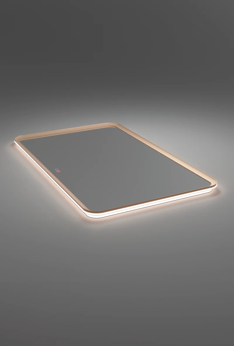 Espejo Baño Cuadrado LED Retroiluminado Duomo - Ledimex | Luz Perimetral 3-LED