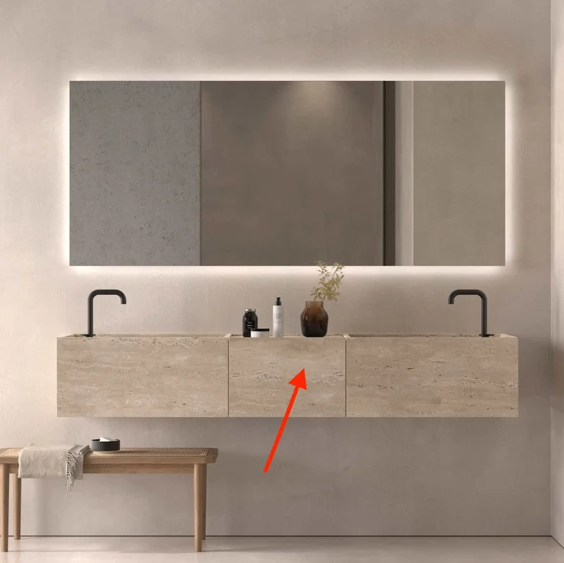 Mueble Halter Módulo Centro - Suspendido 1 Cajón - Maderó Atelier