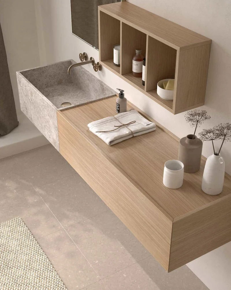 Mueble Halter Módulo Derecha - Suspendido 1 Cajón - Maderó Atelier