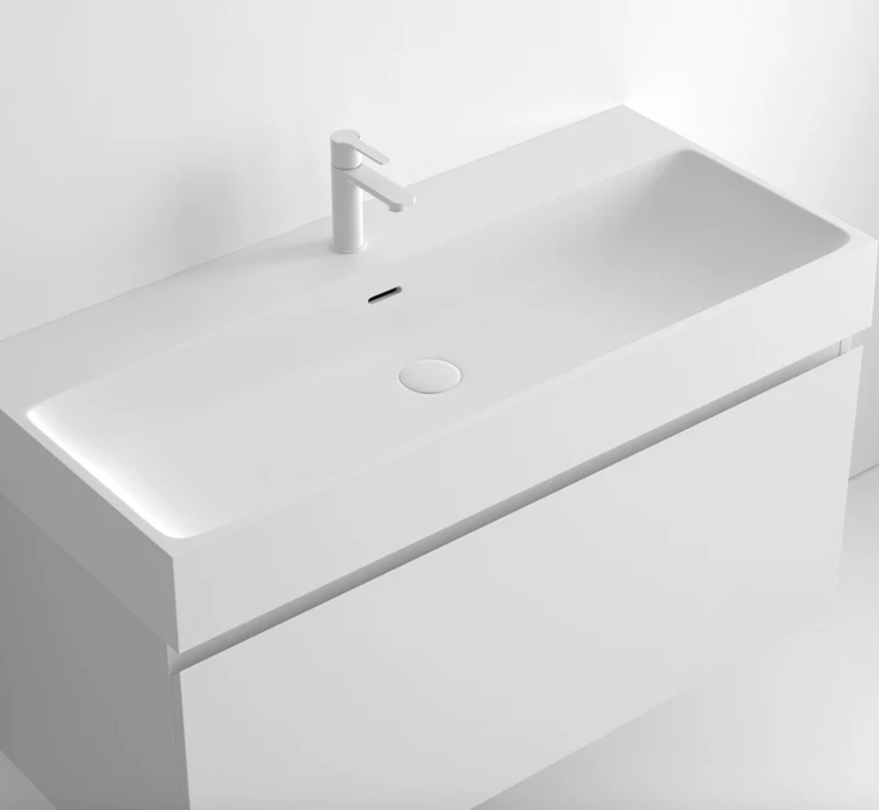 Encimera Compacloud Faldón Lavabo Integrado - Maderó Atelier